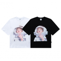 2021 New Korea ADLV Spaceman Boy Oversized Short-sleeved T-shirts | 宇航員男孩