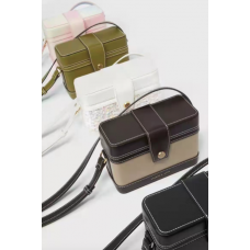 CK Square Messenger Bags|新款复古绗缝方形盒子包渐变彩虹糖果色斜挎小方包
