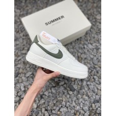 Nike Air Force 1 米白绿 帆布 官方同步  空军鞋  DG2296-008