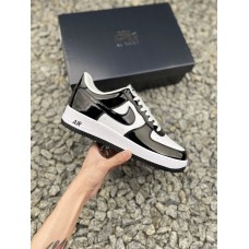 Nike Air Force 1 Low  漆皮亮白黑  空军鞋  DD1391 100