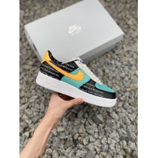 Nike Air Force 1 Nike Low 字母黄  空军鞋  CI0057 100