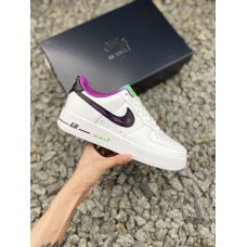 Air Force 1 Nike Low  Just Do It 白紫  空军鞋  DX3933 100