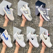 Nike Air Force 1 官方同步 七色合集拼图 空军鞋  D02339 001 