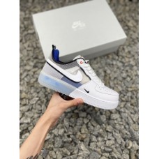 Nike  Air Force 1 React"Coconut Milk 白蓝解构拼接  空军鞋  DH7615-100