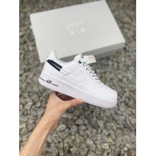 Nike Air Force 1 Low logo印花 白黑抽绳  空军鞋  AT2288 222