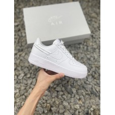 Nike Air Force 1 Low logo印花 白银抽绳  空军鞋  AT2288 111