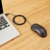 Basics 3-Button USB Wired Mouse - Black