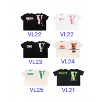 23SS VLONE BACK LOGO PRINTED OVERSIZED SHORT-SLEEVED TSHIRTS