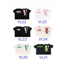 23SS VLONE BACK LOGO PRINTED OVERSIZED SHORT-SLEEVED TSHIRTS