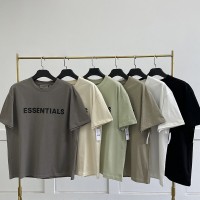 Fear of God FOG ESSENTIALS T-shirt Loose Rubber Letter logo Ovesized Short Sleeve Tees