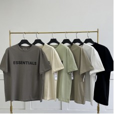 Fear of God FOG ESSENTIALS T-shirt Loose Rubber Letter logo Ovesized Short Sleeve Tees