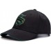 SOMKUZU Raised 3D Embroidery S Letter Baseball Cap, Black Hat