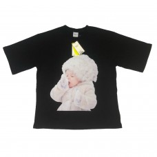 New Korea ADLV Snow Girl Oversized Short-sleeved T-shirts | 雪女孩