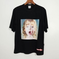 New Korea ADLV Curly Girl Oversized Short-sleeved T-shirts | 捲髮女孩