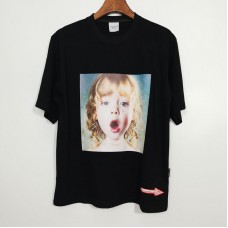 New Korea ADLV Curly Girl Oversized Short-sleeved T-shirts | 捲髮女孩