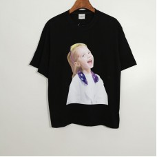 New Korea ADLV Laughing Girl Oversized Short-sleeved T-shirts | 哈哈女孩
