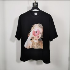 New Korea ADLV Single Donuts Girl Oversized Short-sleeved T-shirts | 單手甜甜圈女孩