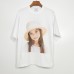 New Korea ADLV Girl in Top Hat Oversized Short-sleeved T-shirts | 禮帽女孩