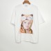 New Korea ADLV Girl in Fox Hat Oversized Short-sleeved T-shirts | 狐狸帽女孩