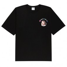 New Korea ADLV Standard Yawning Girl Oversized Short-sleeved T-shirts | 哈欠女孩