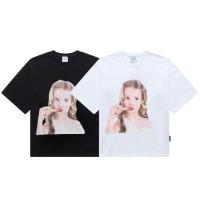 2021 New Korea ADLV Lipstick Girl Oversized Short-sleeved T-shirts | 口紅女孩