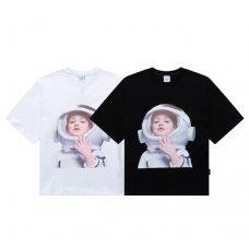 2021 New Korea ADLV Spaceman Boy Oversized Short-sleeved T-shirts | 宇航員男孩