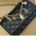 New Original CK Women's Christmas Chain Bag|新款圣诞CK姜姜包礼盒小黑盒菱格链条包